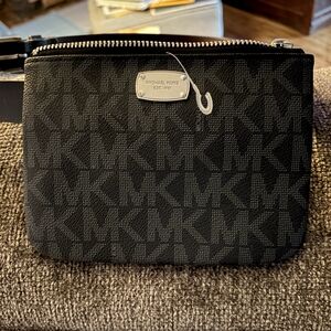 Michael Kors Black Monogram Belt Bag